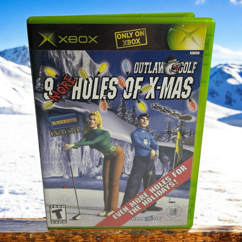 Xbox Original OG Outlaw‎ Golf 9 More Holes of X-Mas Blockbuster Exclusive Game